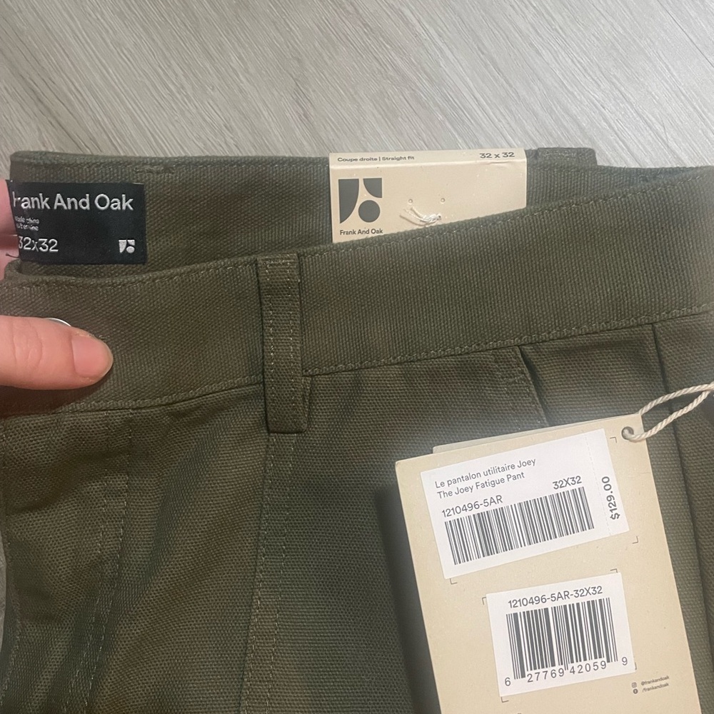 Frank & Oak Olive Green Men's Pants